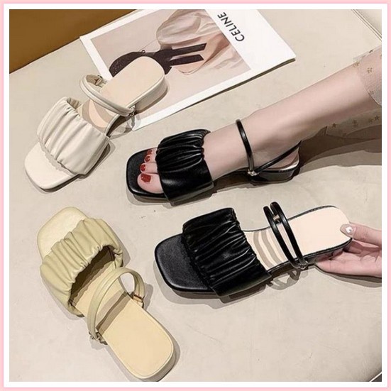 Heels Wanita Terbaru Hils Kekinian Sandal Cewek Remaja Hits Sandal Kondangan Murah Hils Haighhill Hi