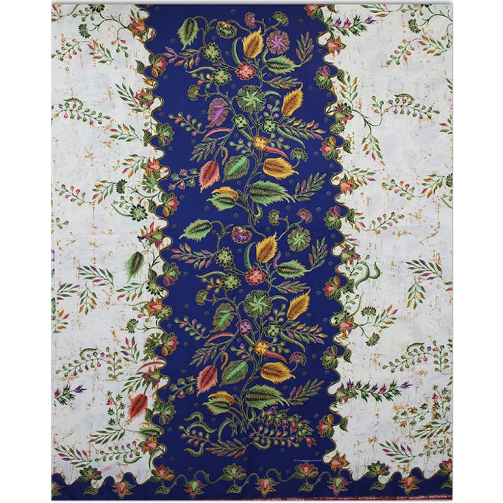 Sarung Batik Wanita Batik Pekalongan dasar Putih Putri Madura-Motif 54 Biru