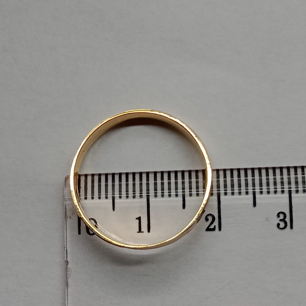 Cincin nikah Emas 17K - 1 Pasang 4 gr Kadar 750 - 131