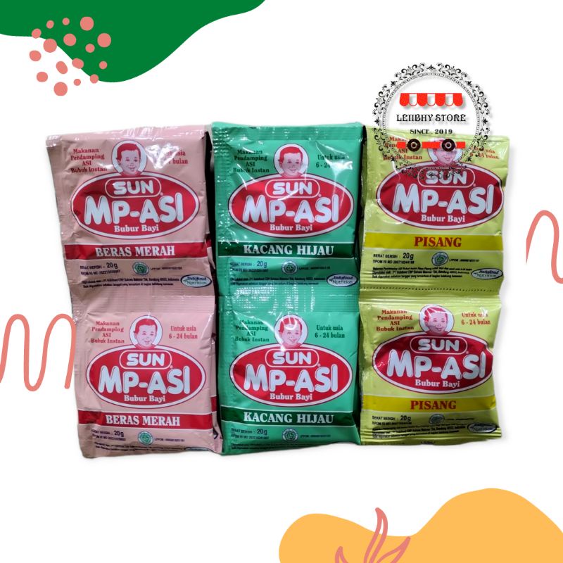 SUN MPASI BUBUR BAYI SACHET ECER 20GR