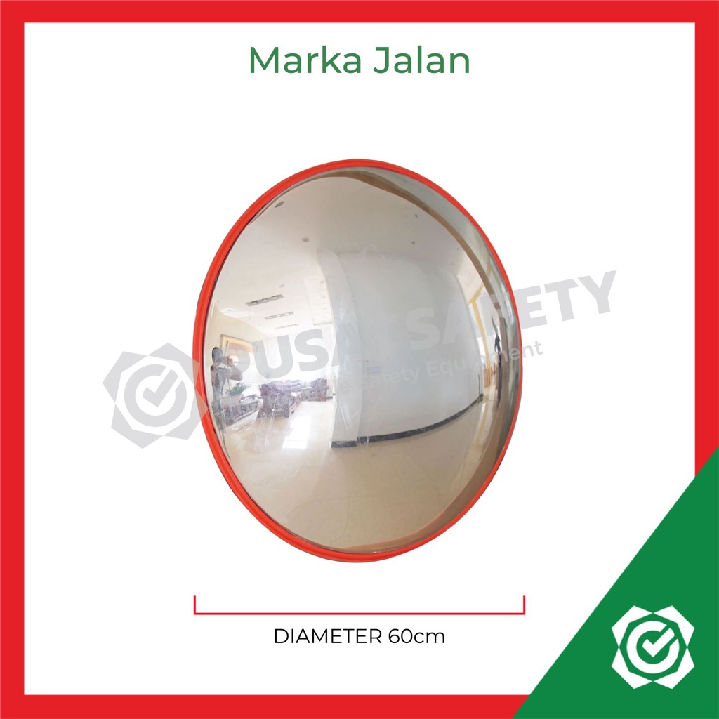 Convex Mirror Indoor 60cm Cermin Kaca Tikungan Cembung Safety
