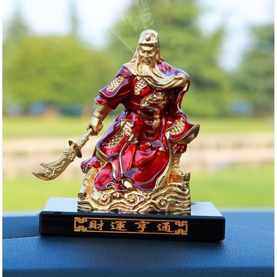 Patung Dewa Kwan Kong Warna RED Limited /Pajangan Tempat Parfum MobiL