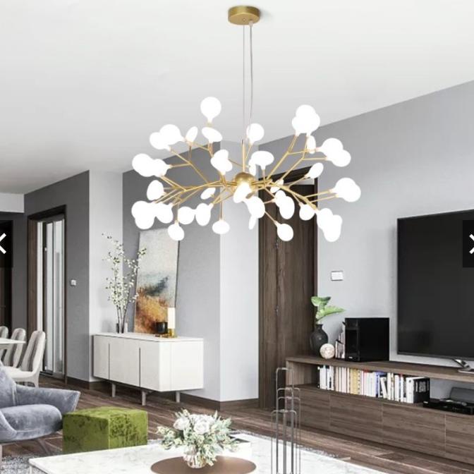 New Lampu Gantung Minimalis Nordic Lampu Kunang-Kunang Led Ruang Tamu Aisyahputeri21