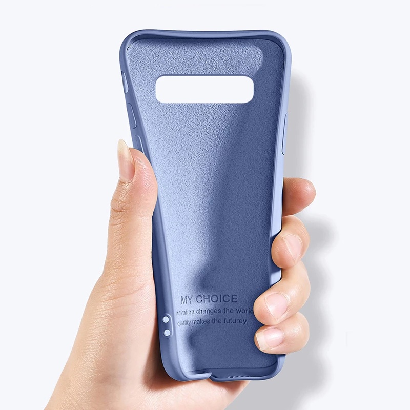 Case Bahan Silikon Warna Permen Untuk Samsung Galaxy S10 S9 S8 Plus