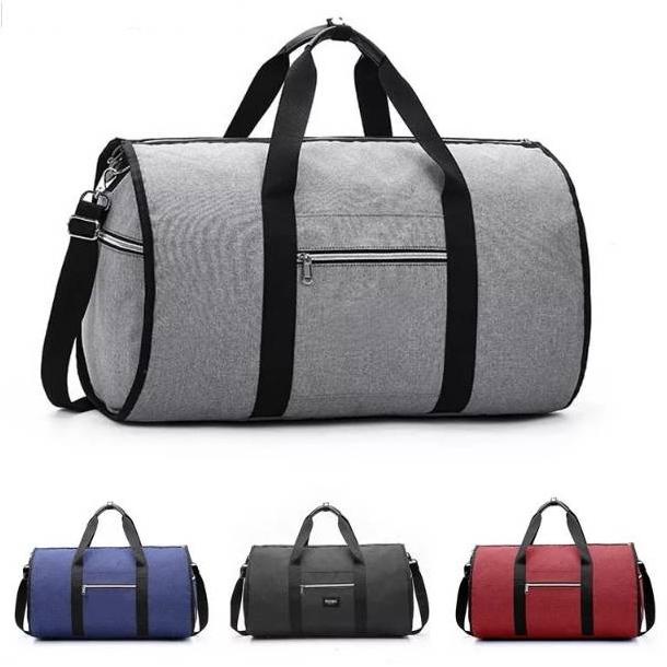 Tas Olahraga Koper Nilon Tahan Air Tas Luar Ruangan Tas Bepergian Besar Untuk Wanita Pria Tas Tangan