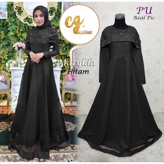 Gamis Pesta Kondangan MATYLDA ISABELLA MUTIARA Gaun Sabrina Dress PU