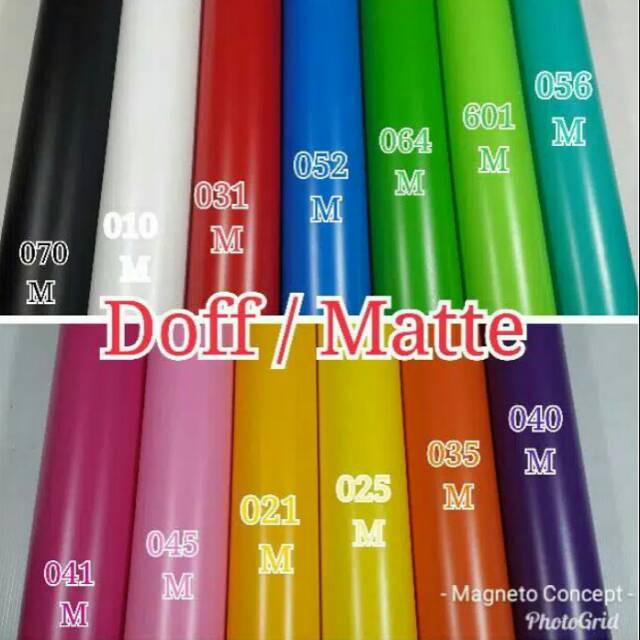 

STICKER WARNA DOFF