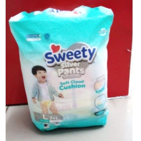 SWEETY SILVER PANTS SIZE KECIL