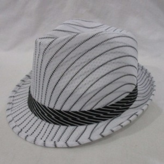 Topi Fedora Panama Garis/Topi Floppy Pantai Hat Dewasa/Topi Summer