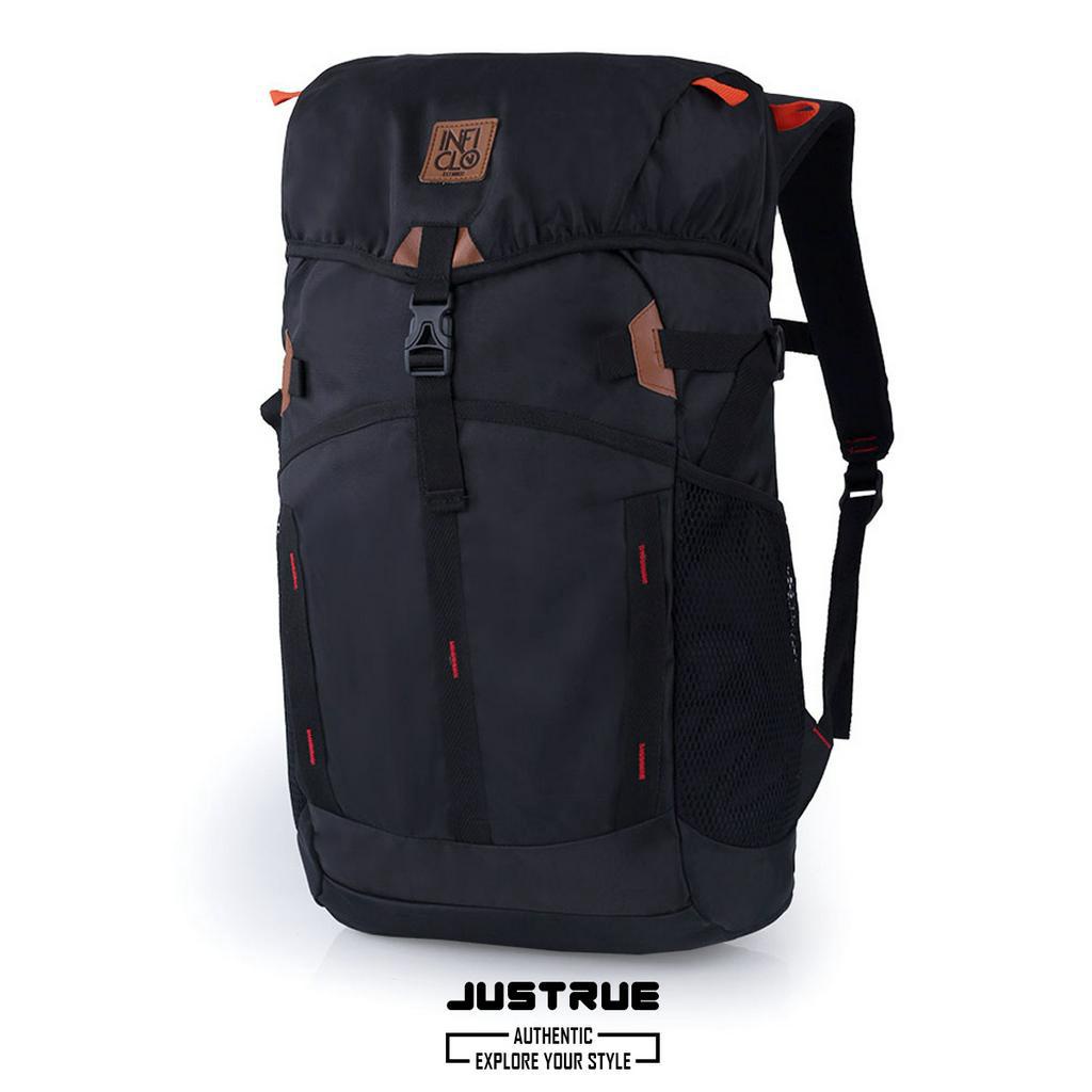 Justrue Tas Gunung 40 Liter Tas Ransel Semi Keril 40L Hitam 403