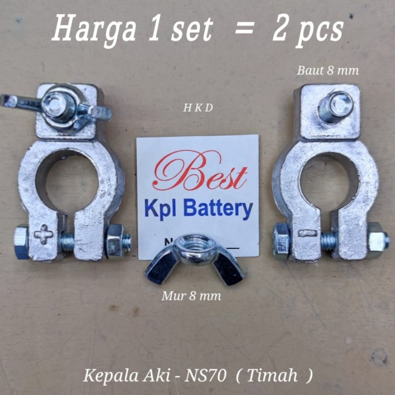 Jual KEPALA AKI /ACCU MOBIL NS-70 (24V) TIMAH 100% - BESAR " BEST