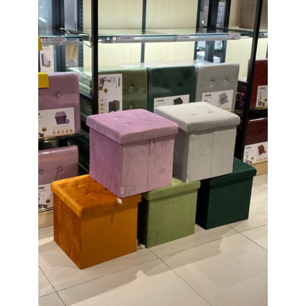 Informa Bangku ottoman / Foldable stroge / bangku kotak penyimpanan / Storage box / Box mainan / Box