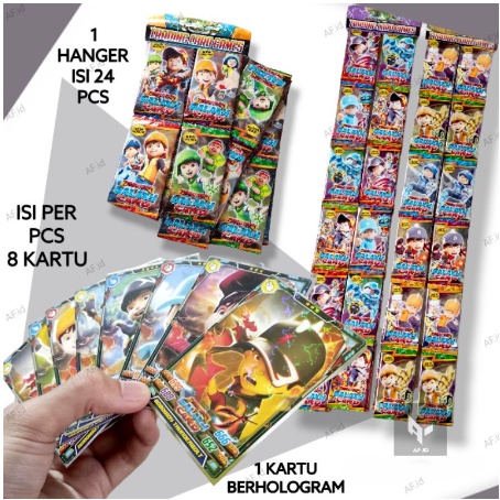 [Terlaris Today] Kartu / Trading Card Game Boboiboy Galaxy 1 Pack isi 10 Kartu Merek DG - KARTU BOBO