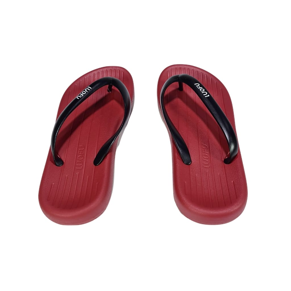 LUOFU ORIGINAL Jelly sandal karet empuk murah cowok jepit sendal karet import pria E7202J2W