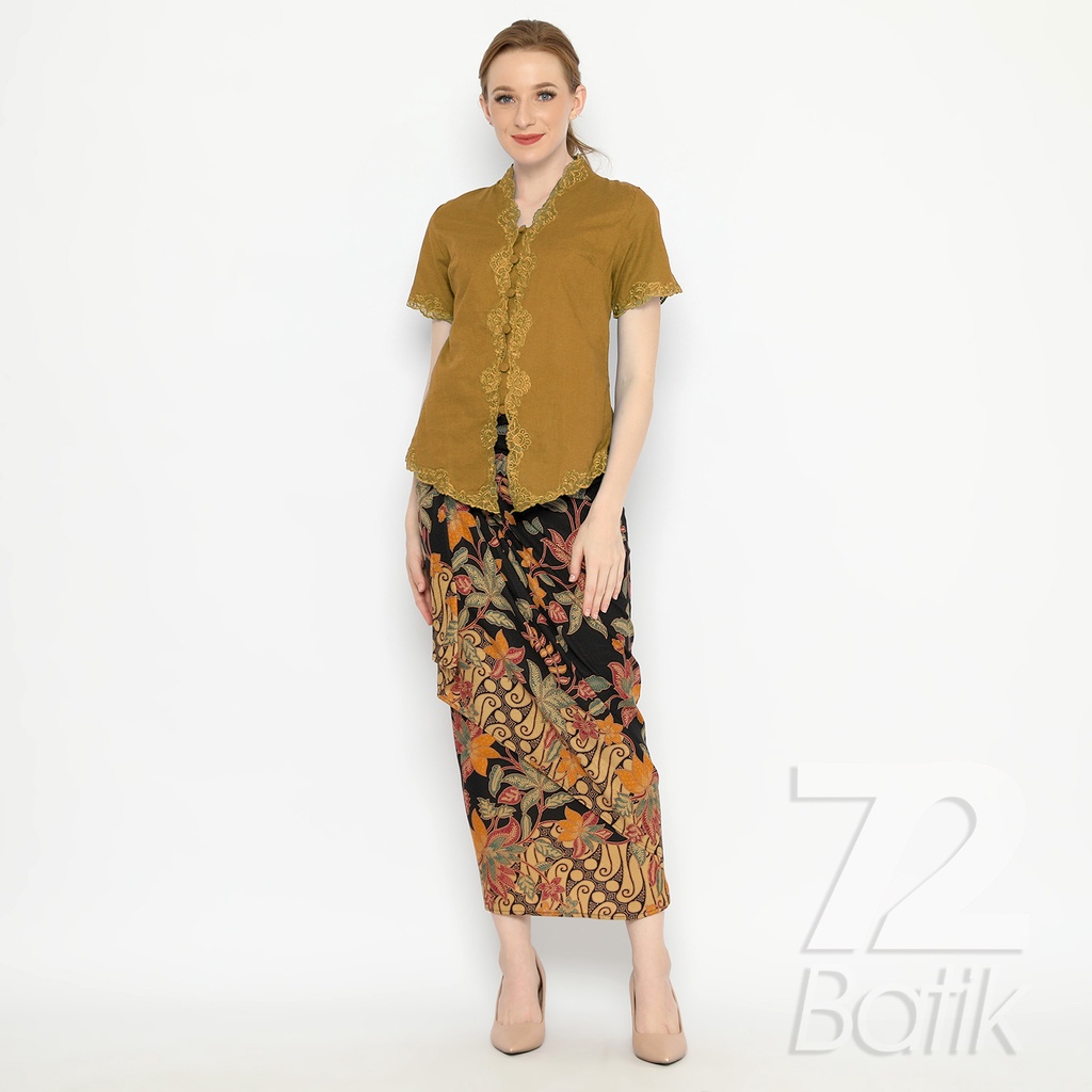 BATIK COUPLE MODERN  Kemeja Rok Lilit Instan Batik Pria Lengan Panjang Slimfit Premium Parang Merah Kuning Hitam 729773 Cap 72 - Baju Kemeja Atasan Pakaian Batik Couple Cople Pria Cowok Laki Laki Remaja Keluarga Lengan Panjang Modern Slimfit Kekinian