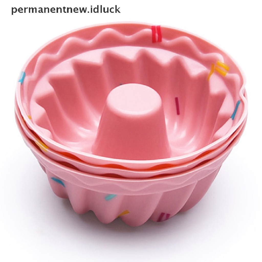 6 Pcs / set Cetakan Kue Cupcake Muffin Bahan Silikon Untuk Alat Dapur