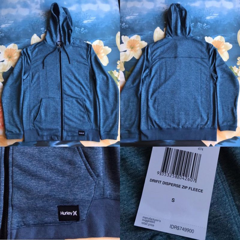 Jaket Hurley Drifit Disperse Zip Fleece Hoodie NVW