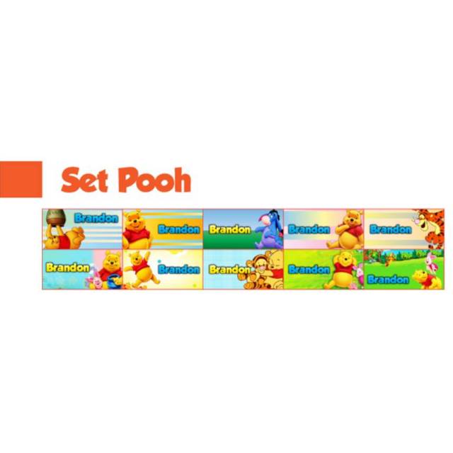 

Label Nama Pooh Waterproof