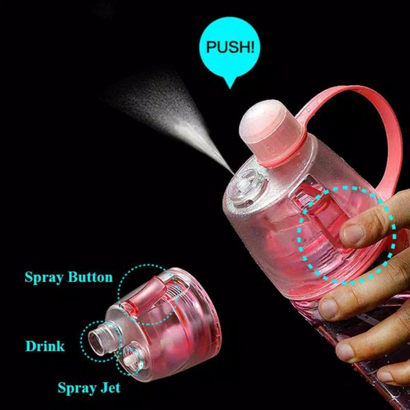 Botol Minum Sporty Spray Semprot New B Water