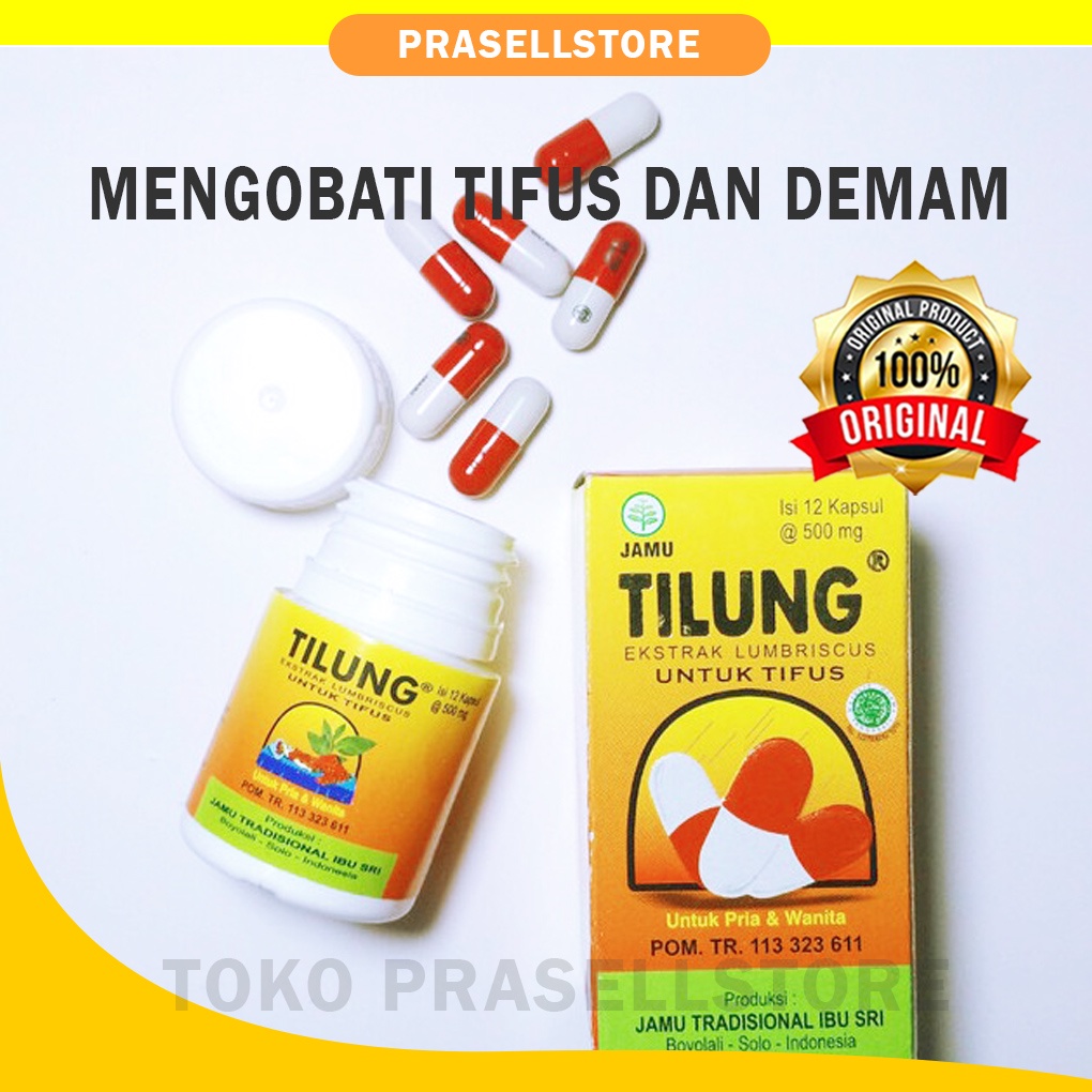 Promo Obat Typus Ampuh, Tipus,Tipes Tilung 12 kapsul / Bisa Cod