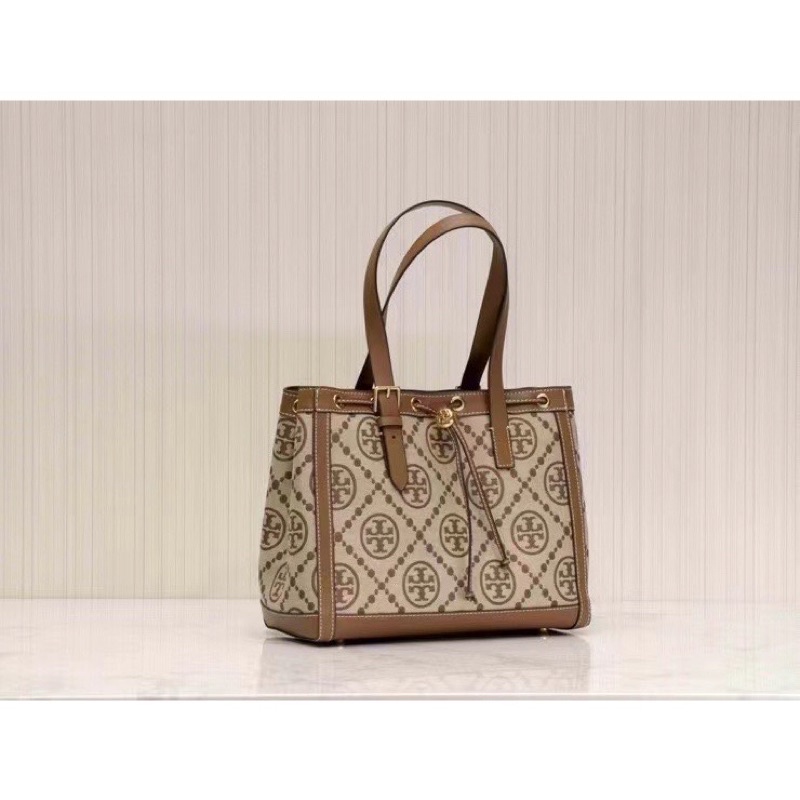 TB Monogram Jacquard Tote Bag