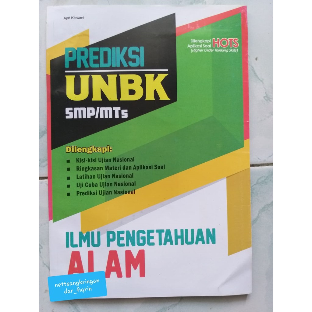 Buku Prediksi UNBK Untuk SMP MTs IPA K13 dilengkapi HOTS  New-0
