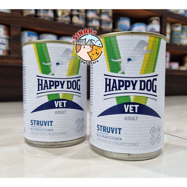 Happy Dog Struvit 400GR Vet Wet Food Makanan Basah Kaleng Anjing Urinary S/O Can