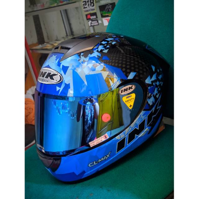 Flat visor ink cl max iridium blue