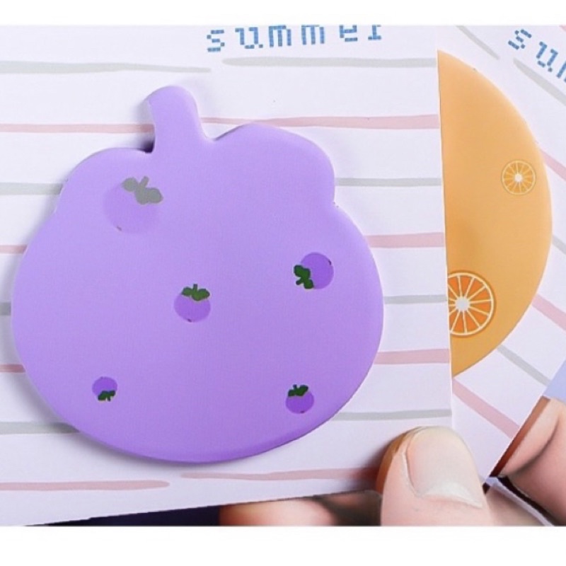 sticky note lucu memo bentuk buah buahan