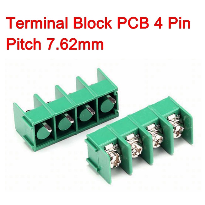 Terminal Block PCB KF-7.62-4P 4Pin 7.62mm Pitch Connector Screw 4 Pin