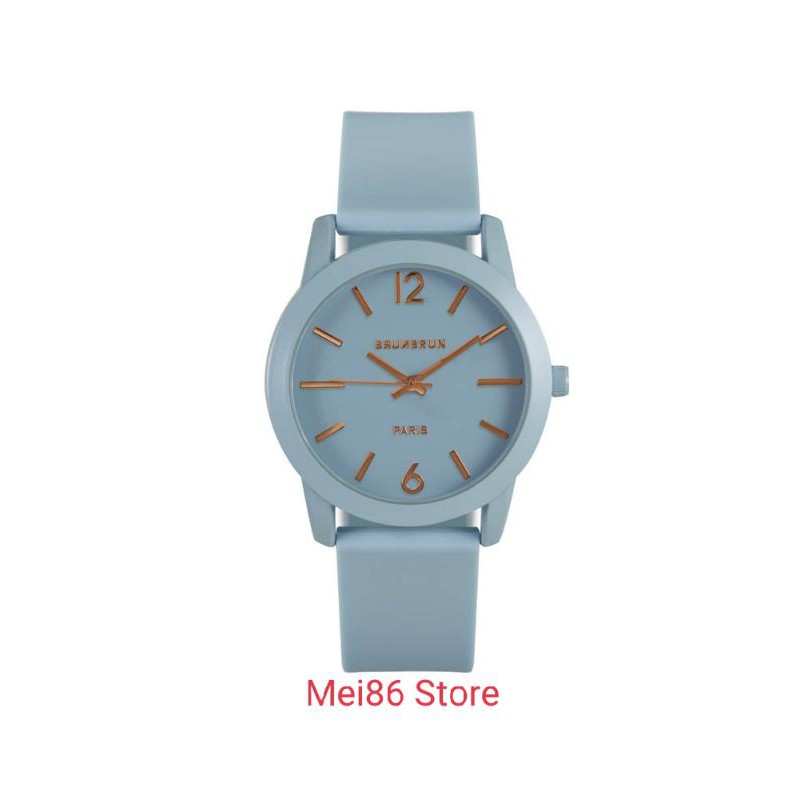 Brunbrun Madison Light Blue Anti Air 1 ATM Jam Tangan Analog Wanita