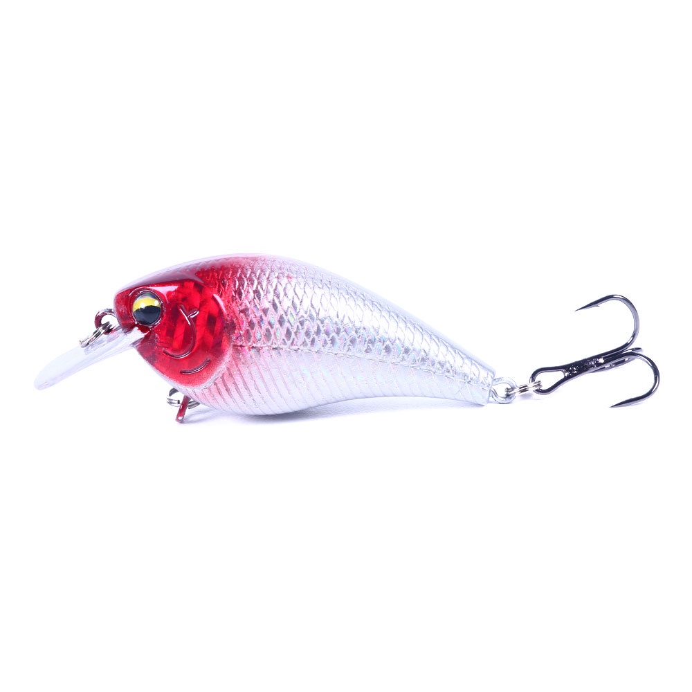 HENGJIA 6pcs 7CM 9.5G Crank Fishing Lures Wobbler Floating Artificial plastic Hard Bait Trout Crankbait Bass Pike Fishing Tackle