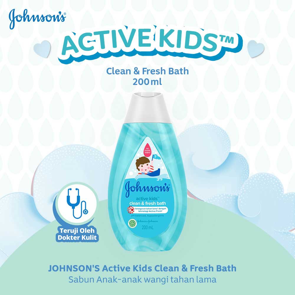 Johnson's Active Fresh Shampoo 200 ml (Sampo Bayi)