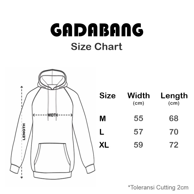 Gadabang Hoodie Abstract Color Chalk Black