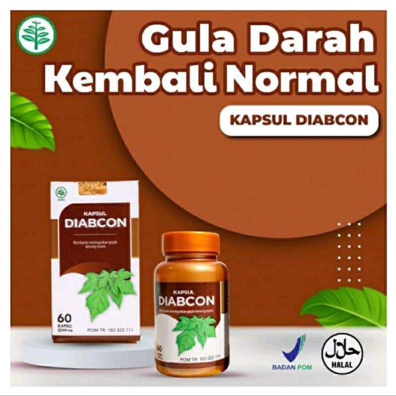 

DIABCON ASLI 100% ORIGINAL OBAT DIABETES GULA DARAH KENCING MANIS KOLESTROL HIPERTENSI TOPCER MANJUR HASULNYA