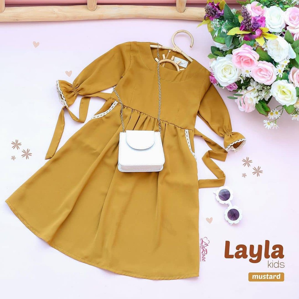 LAYLA KIDS DRESS BL MANGO CRAPE APLIKASI RENDA 5 - 6 TAHUN Dapat GAMIS ANAK Gamis Anak Perempuan Gamis Anak Terbaru 2021 Modern Dress Anak Gamis Anak Usia 5 Tahun Gamis Dress Anak Anak BEST SELLER