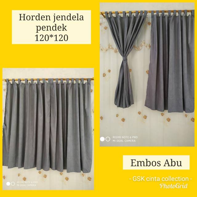 Gorden jendela pendek emboss abuuk 120 120 Shopee Indonesia Gorden jendela pendek emboss abuuk 120 120 Shopee Indonesia