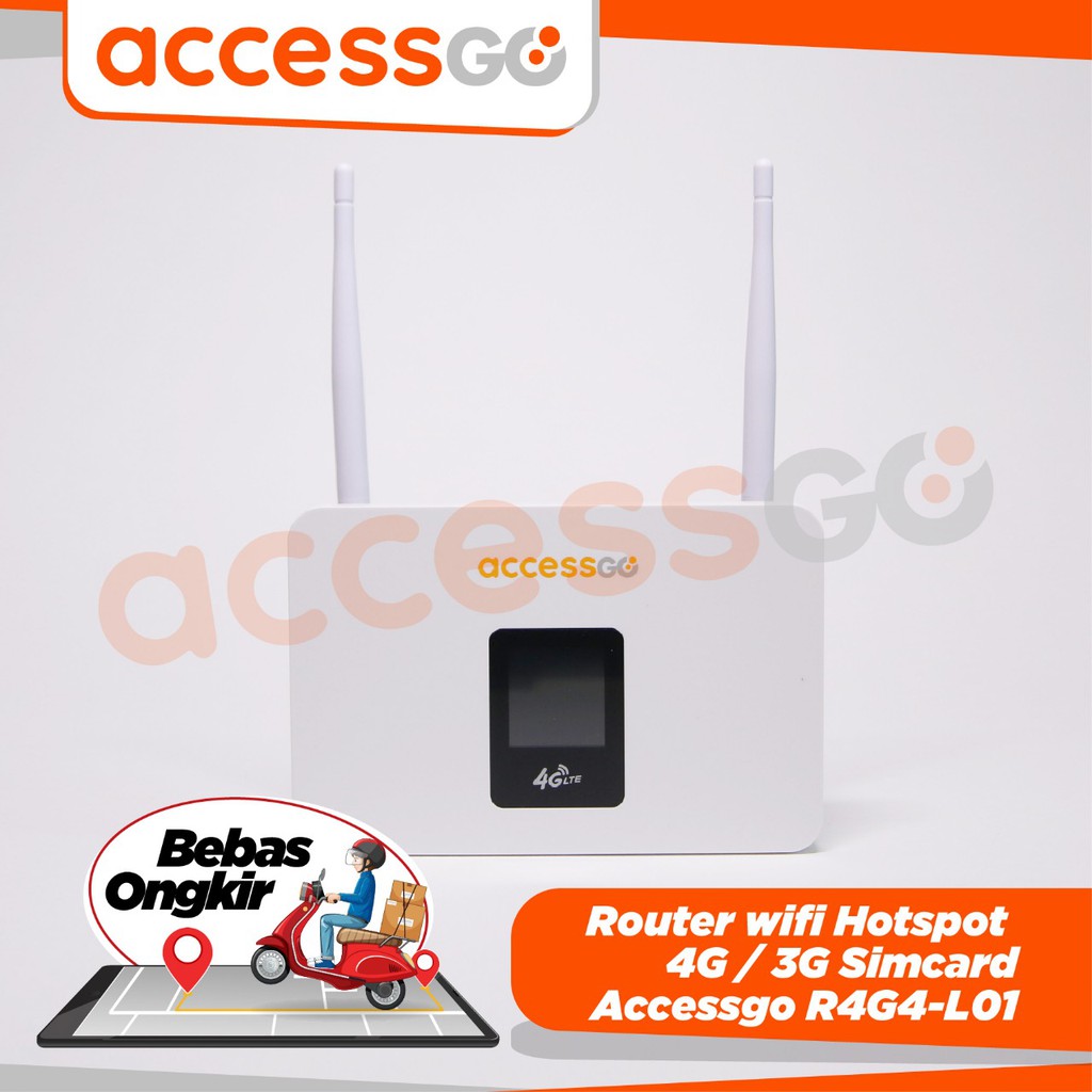 AccessGo Router 4G 2 ANTENA 500MBPS White