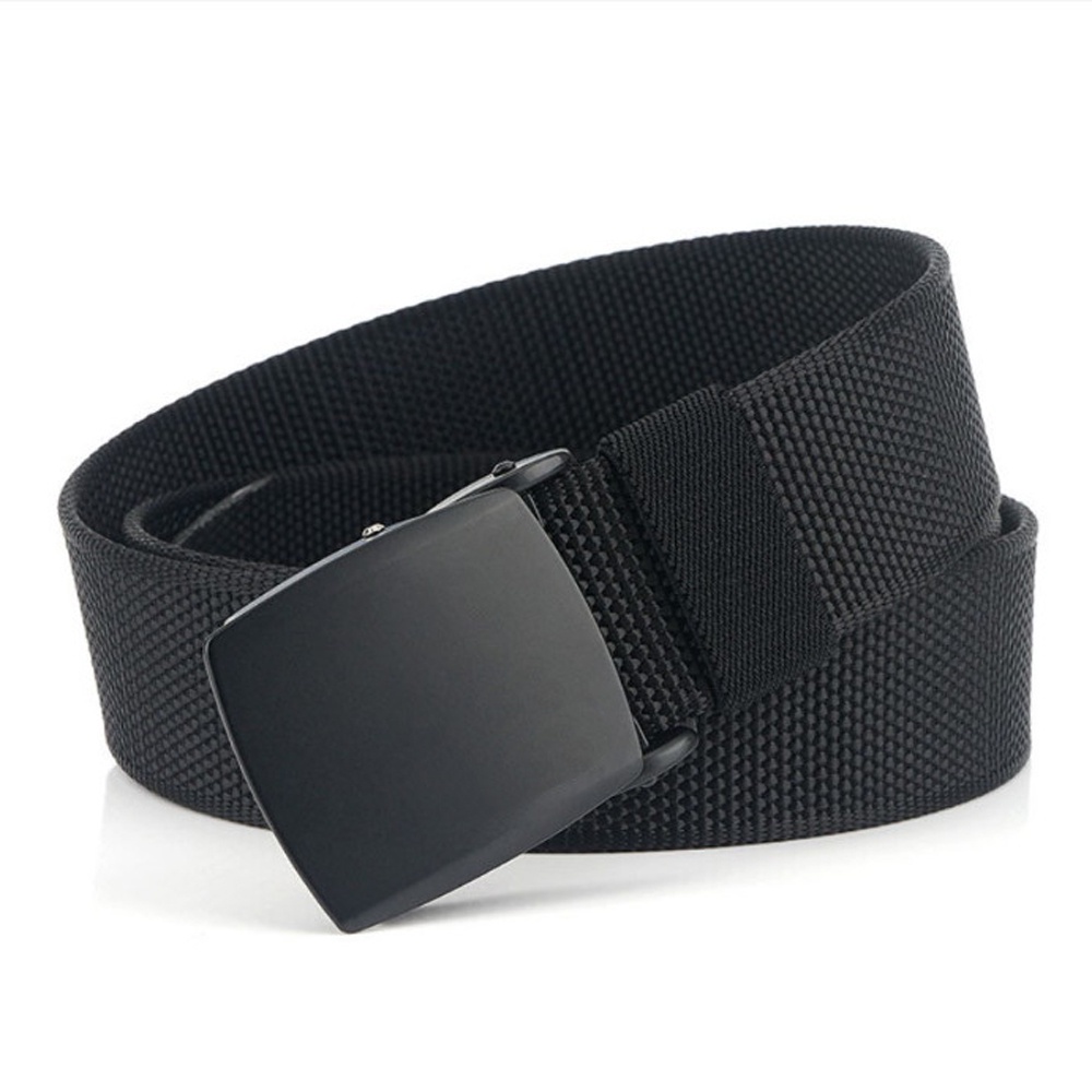 SHOPEE 6.6 SUPER SALE!! Ikat Pinggang Pria Canvas Kain Nylon Men Belt Nylon Canvas Anti Metal Detector - YH008 panjang 110-120cm