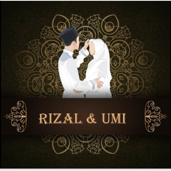 Banner Pernikahan Islami / Muslim Wedding Vector Art Icons And Graphics