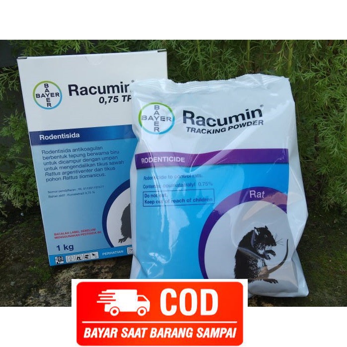 RACUMIN 0,75TP 1 KG racun tikus obat pembasmi tikus 1kg bayer original asli