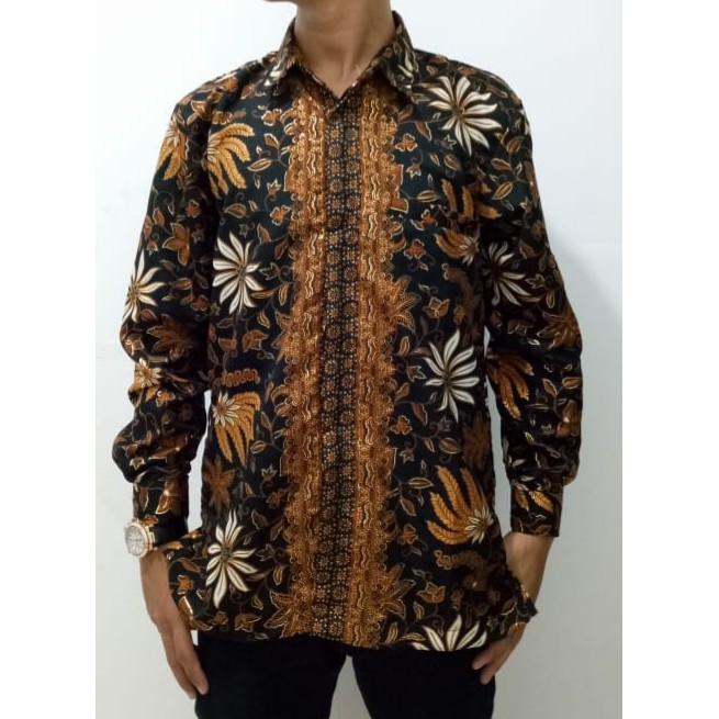 SB Collection Atasan Kemeja Mikael Lengan Panjang Batik Pria