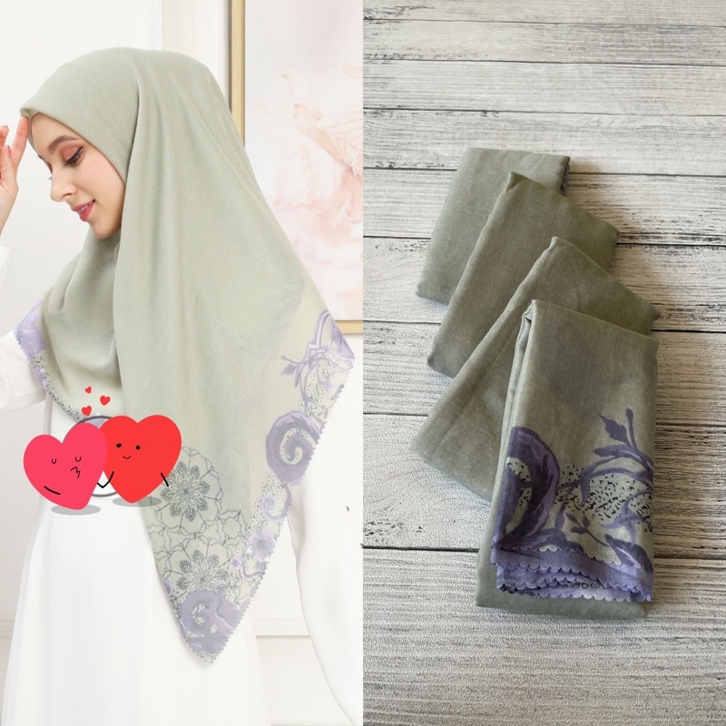 251- 300  Hijab segiempat voal motif-271