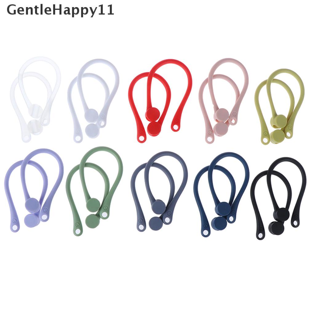 Gentlehappy 1pasang Earhook Holder Untuk AirPods Strap Silikon Olahraga Kait Telinga Anti Hilang