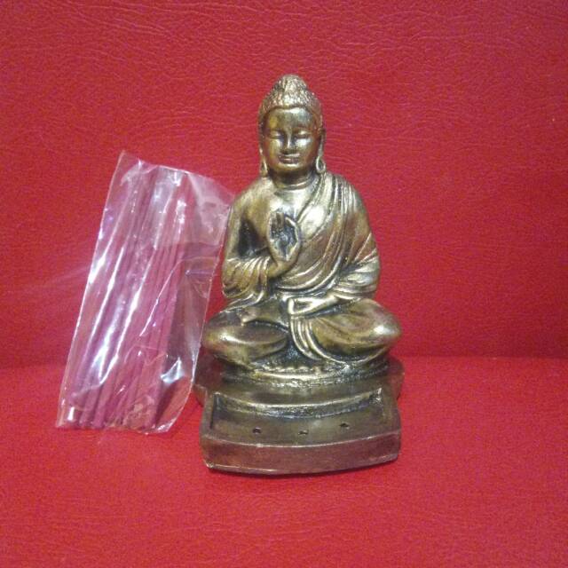 Patung Budha Sakyamuni Gratis Dupa Simbol Peace & Kebahagian