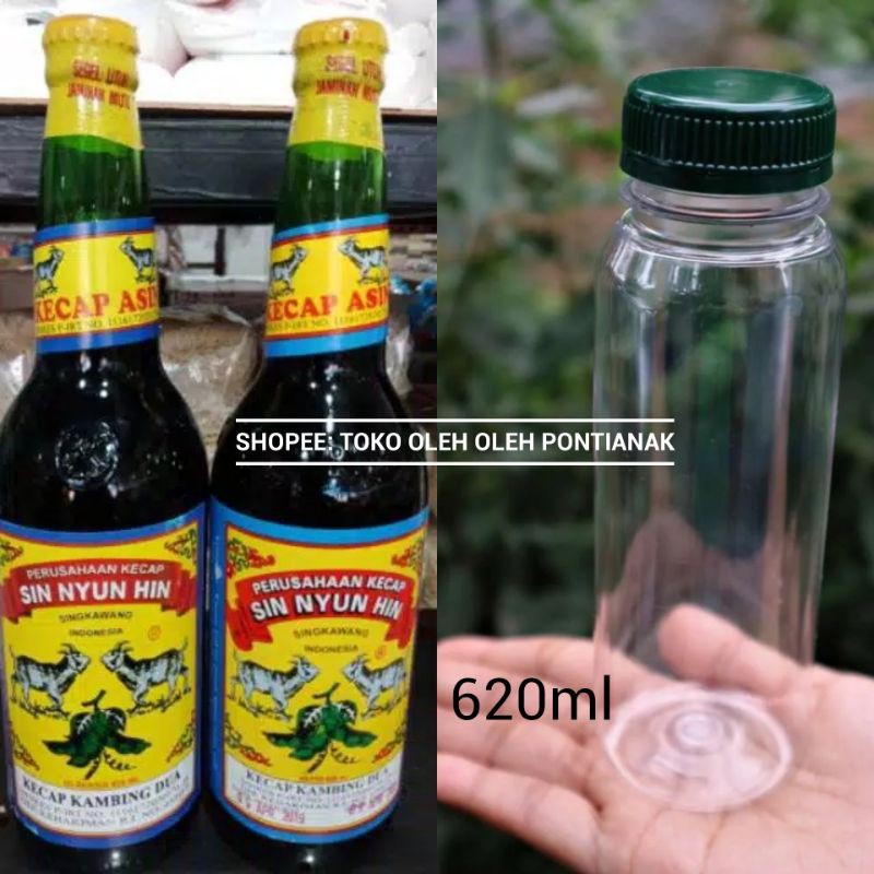 

Kecap Asin Kambing Dua 2/Uk Besar 620ml/ Kecap Asin No 1 Singkawang/ Sin Nyun Hin PINDAH BOTOL PLASTIK