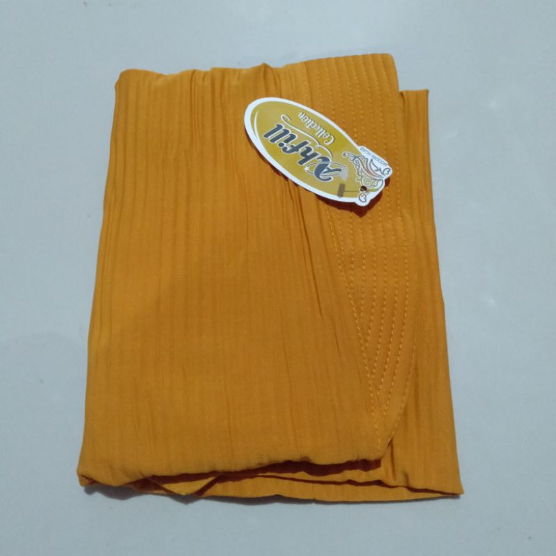 (Ori Ahfill)•Sazkia Plisket•Jilbab Instan Jersey Balon Plisket Rempel-Kunyit