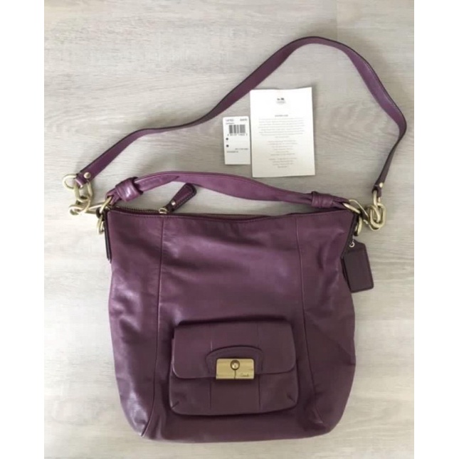 Tas Coach Kristin Purple ungu original