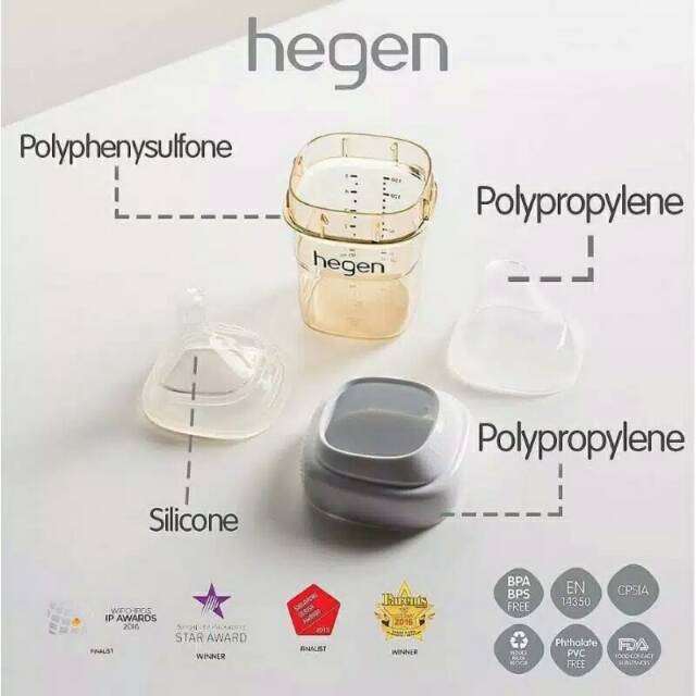 Hegen Feeding Bottle PPSU 150ml isi 1 &amp; 2 pcs