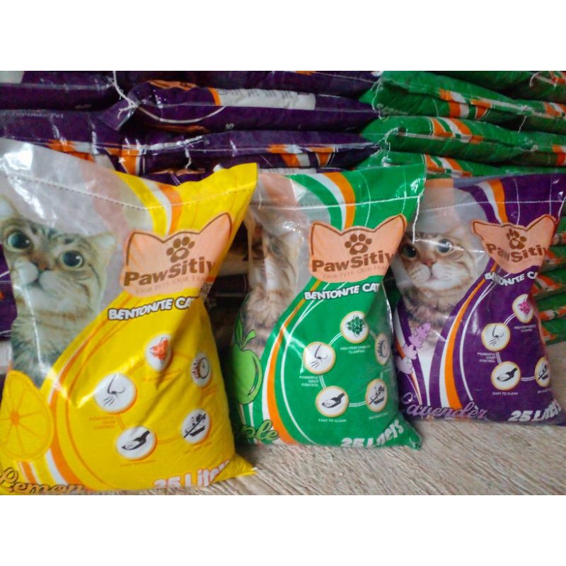 Pasir pawsitive 25litter aroma lemon